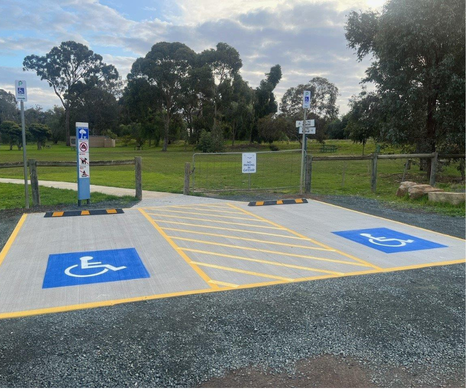 Accessible Parking at Waranga Embankment 